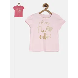 MINI KLUB Girls Pack Of 2 Printed Tops-picture-43