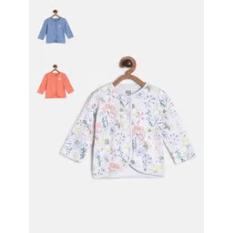 MINI KLUB Girls Pack of 3 Printed Front Open Jhablas-picture-17