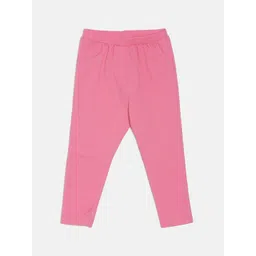 MINI KLUB Girls Pink Solid Jeggings-picture-41