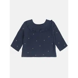 MINI KLUB Girls Polka Dot Printed Pure Cotton Top-picture-40