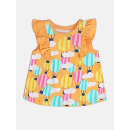 MINI KLUB Girls Printed Round Neck Cotton Top-picture-31