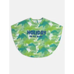 MINI KLUB Girls Printed Round Neck Short Sleeves Cotton Blouson Top-picture-17