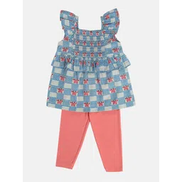 MINI KLUB Girls Printed Top with Leggings-picture-53