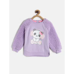 MINI KLUB Girls Purple & White Printed Sweatshirt-picture-14