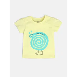 MINI KLUB GIRLS Round Neck short Sleeves Printed Cotton Top-picture-39