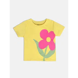 MINI KLUB GIRLS Round Neck Short Sleeves Printed Cotton Top-picture-24