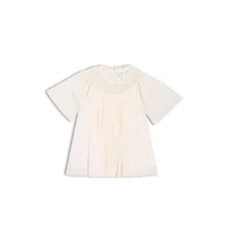 MINI KLUB Girls Self Design Gathered A-Line Dress-picture-51