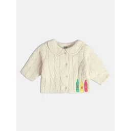 MINI KLUB Girls Striped Cotton Tailored Jacket with Embroidered-picture-47