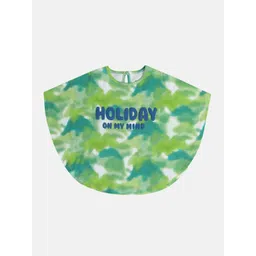 MINI KLUB Girls Typography Printed Batwing Sleeve Cotton Top-picture-52