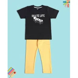 mini klub Graphic Print Crew-Neck T-Shirt with Pants-picture-19