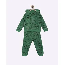 mini klub Graphic Printed Hooded Pullover with Pants Set-picture-12