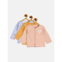 MINI KLUB Infant Boys Pack of 3 Pure Cotton Front Open Vest-picture-35