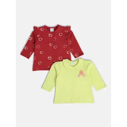 MINI KLUB Infant Girl Pack Of 2 Pure Cotton Printed Jhablas-27NGFV412-picture-33