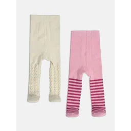 MINI KLUB Infant Girls Pack Of 2 Striped Stockings-picture-32