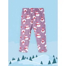 MINI KLUB Infant Girls Pack Of 3 Ankle-Length Organic Cotton Leggings-picture-21