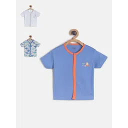 MINI KLUB Infants Boys Pack Of 3 Pure Cotton Printed Jhablas-picture-28