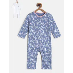MINI KLUB Infants Girls Pack Of 2 Pure Cotton Rompers-picture-22