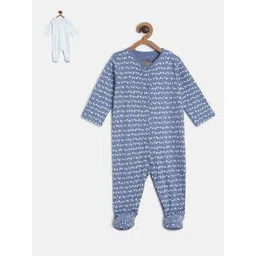 MINI KLUB Infants Girls Pack Of 2 Pure Cotton Sleepsuits-picture-26