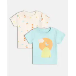 mini klub Infants pack of 2 Graphic Print Round-Neck T-Shirts-picture-10