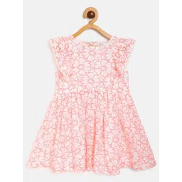 MINI KLUB Pink Floral Cotton Dress-picture-22