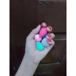 Mini Makeup Sponge Blender Beauty Blender Sponge for Foundation, Powder, Concealer and Eye Shadow,Under Eyes,Highlight and Contour (5 Pcs)-picture-30