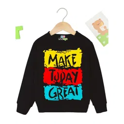 MINI MYN Boys Typography Printed Pullover Cotton Sweatshirt-picture-44