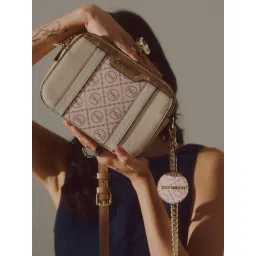 MINI WESST Beige Logo Sling Handbag-picture-46