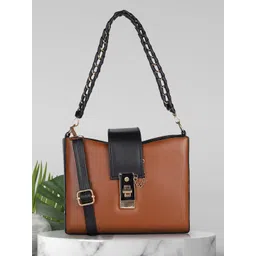 MINI WESST Colourblocked Structured Handheld Bag-picture-17