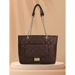 MINI WESST PU Structured Handheld Bag with Quilted-picture-15