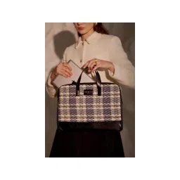 MINI WEST LONDON Blue Bourbon Street Laptop Bag with Pouch-picture-30