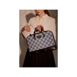 MINI WEST LONDON Blue Bourbon Street Laptop Bag with Pouch-picture-13