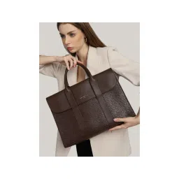 MINI WEST LONDON Brown Huston Luxury Laptop Bag-picture-29