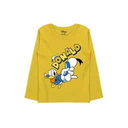 Minicult Boys Graphic Donald Duck Printed Round Neck Cotton Casual T-shirt-picture-17
