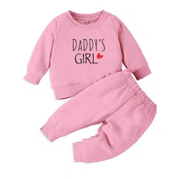 Minicult Infant Kids Printed Round Neck T-shirt with Trousers-picture-34