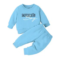 Minicult Infant Kids Printed Round Neck T-shirt with Trousers-picture-27