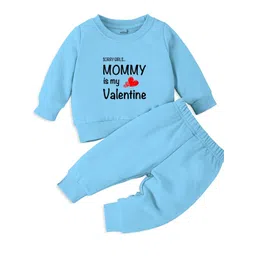 Minicult Infant Kids Printed Round Neck T-shirt with Trousers-picture-28