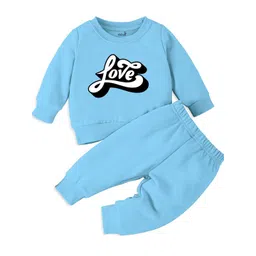 Minicult Infant Kids Printed Round Neck T-shirt with Trousers-picture-35