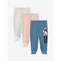 Minicult Infants Set Of 3 Mickey & Friends Printed Cotton Lounge Pants-picture-48