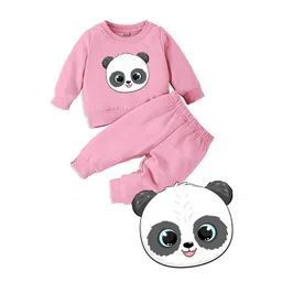 Minicult Kids Panda Printed T-shirt with Pyjamas image 1