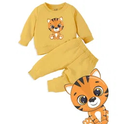 Minicult Kids Printed Long Sleeves T-shirt with Pyjamas-picture-17
