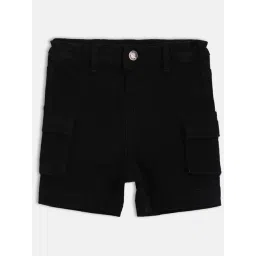Miniklub Black Woven Regular Shorts-picture-27