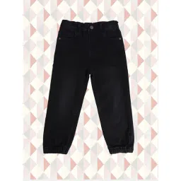 MINIKLUB Boys Black Solid Denim Pants-picture-15