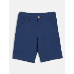 Miniklub Boys Cotton Blue Regular Fit Shorts-picture-19