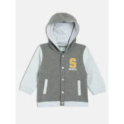 Miniklub Boys Grey Knit Applique Sweatshirts-picture-20