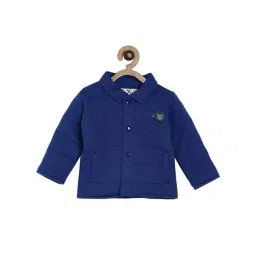 MINIKLUB Boys Navy Solid Full Sleeves Jacket-picture-38