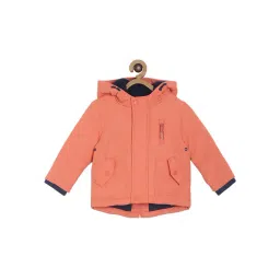 MINIKLUB Boys Peach Solid Full Sleeves Jacket-picture-48