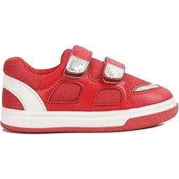 miniklub Boys PU Red Color Shoes Hard Sole -Red-picture-41
