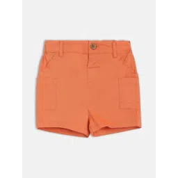 MINIKLUB Boys Rust Cotton Solid Shorts-picture-20