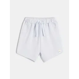 MINIKLUB Boys White Cotton Solid Shorts-picture-31