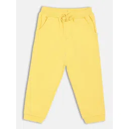 Miniklub Boys Yellow Cotton Joggers-image-30